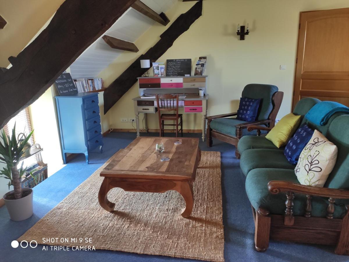 Gite Le Grenier Aux Portes De Broceliande Apartment Reminiac Bagian luar foto